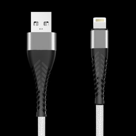 Braided cable eXtreme® Spider USB - iPhone Lightning 1.5 m - white