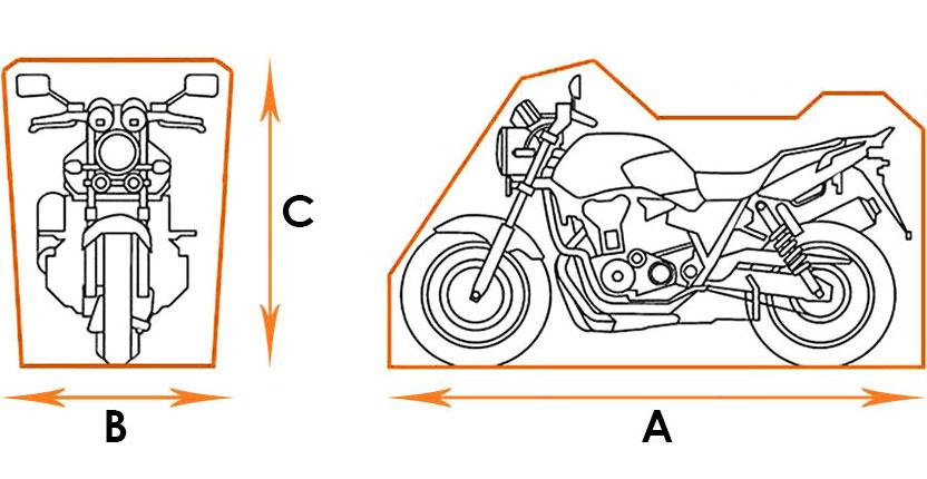 Pokrowiec na motocykl - eXtreme® Oxford 300D - rozmiar XS