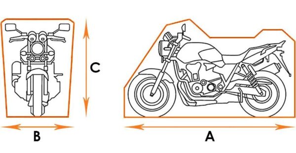 Motorcycle cover - eXtreme® Oxford 300D - size XL-BOX