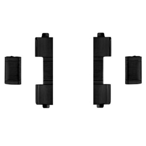 Adapter (wypełniacz) do bransolet 304 S.S. - model 5 - 20 mm - czarny - zestaw 2 szt.