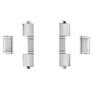 Adapter (wypełniacz) do bransolet 304 S.S. - model 5 - 20 mm - srebrny - zestaw 2 szt.