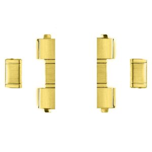 Adapter (wypełniacz) do bransolet 304 S.S. - model 5 - 20 mm - złoty - zestaw 2 szt.
