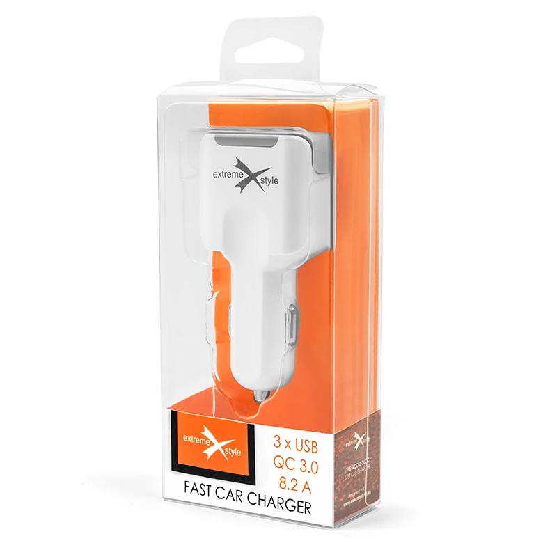 Ładowarka samochodowa do telefonu 3 x USB quick charge 3.0 - eXtreme® - 8.2A - ACC82-3UQC