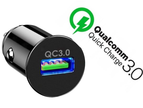 Car charger QC 3.0 + cable micro USB - eXtreme® Ampere - 3A - ACCU3QC30B+CM