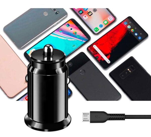 Car charger QC 3.0 + cable micro USB - eXtreme® Ampere - 3A - ACCU3QC30B+CM