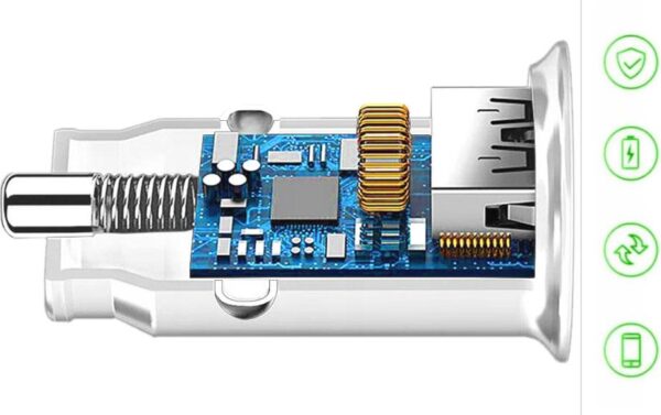 Car charger FAST QC 3.0 + cable micro USB - eXtreme® Ampere - 3A - ACCU3QC30W+CM