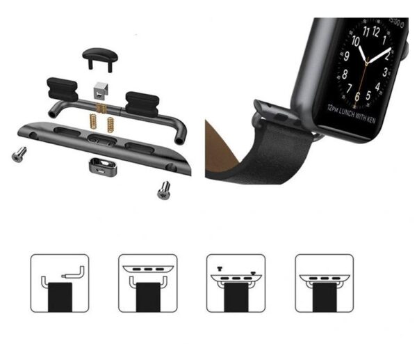 Smart Watch Adapter - IP czarny - rozmiar 38/40/41 do paska 22 mm