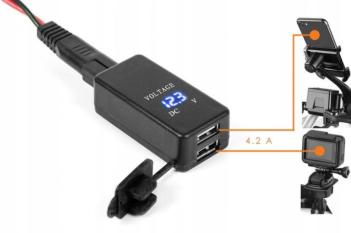 Motocyklowe gniazdo USB - eXtreme® MUS07