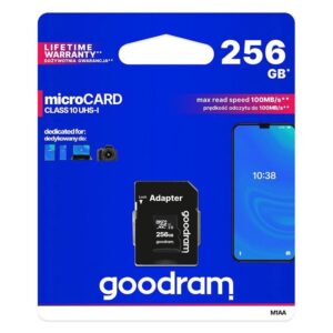 Memory card microSDHC 256GB + adapter SD class 10 - GOODRAM