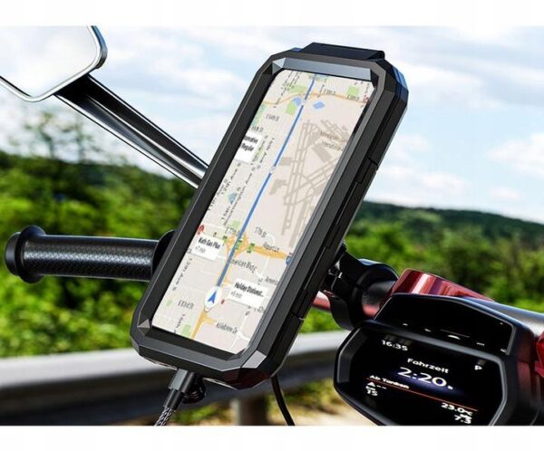 Motorcycle holder with case for mobile phone - eXtreme® - 167-HARD
