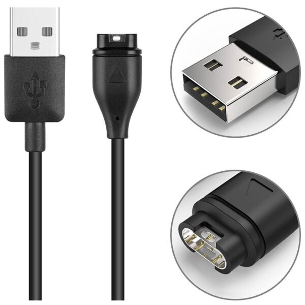 Charger cable USB for Garmin Fenix, Quatix 5 - 50 cm