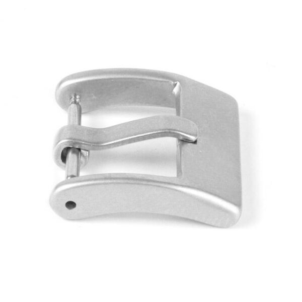 Klamra solid - srebrna - matowa - 22 mm