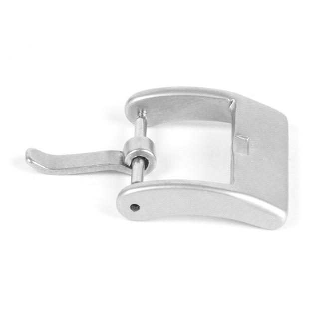 Klamra solid - srebrna - matowa - 16 mm