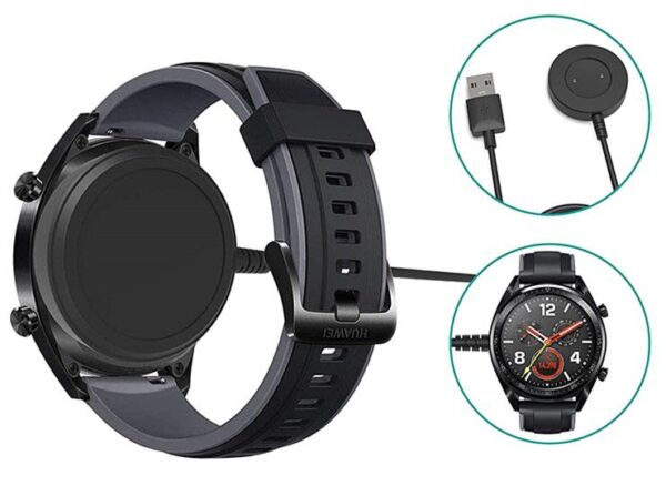 Charger cable USB for Huawei Watch GT/GT2 - 1 m - black