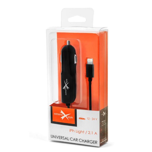 Ładowarka samochodowa do telefonu iPhone Lightning - eXtreme® - 2.1A - NCC21I