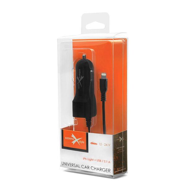 Car charger eXtreme® iPhone Lightning + USB 2.1A - NCC21IU