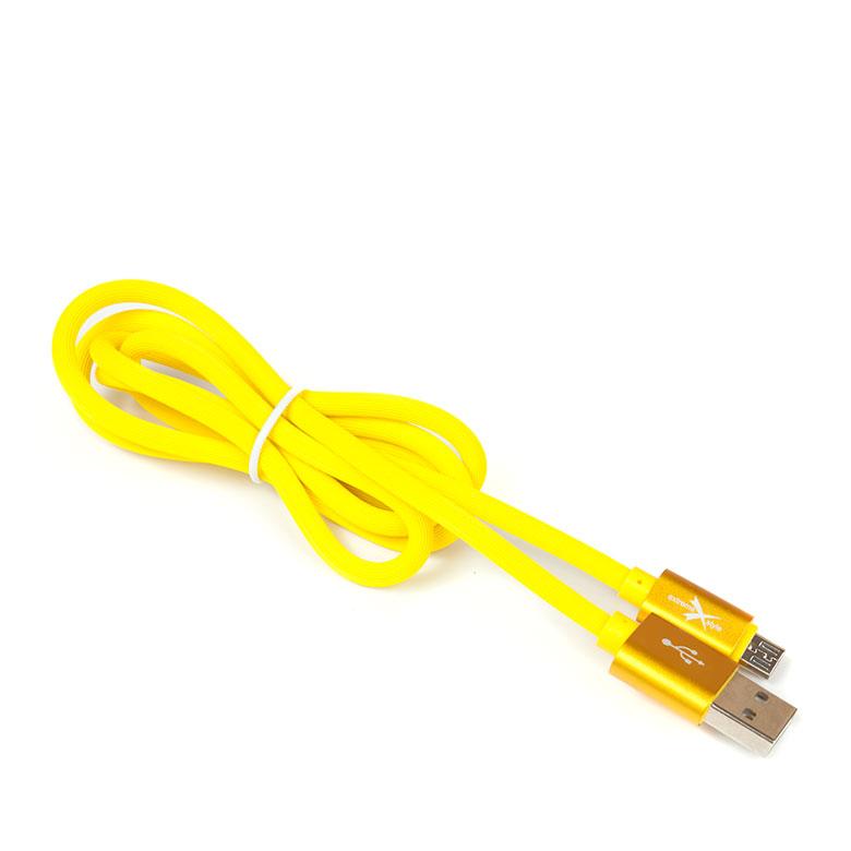 Silicone cable eXtreme 1 m USB - micro USB - S10UMY - yellow