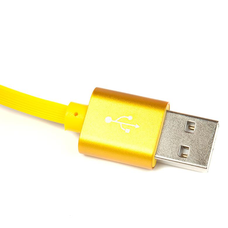 Silicone cable eXtreme 1 m USB - micro USB - S10UMY - yellow