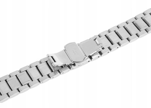 Klamra motyl automat - srebrna - 6-23 mm