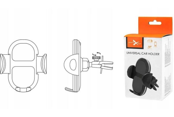 Uchwyt samochodowy na telefon - do kratki - eXtreme® - typ:O-11