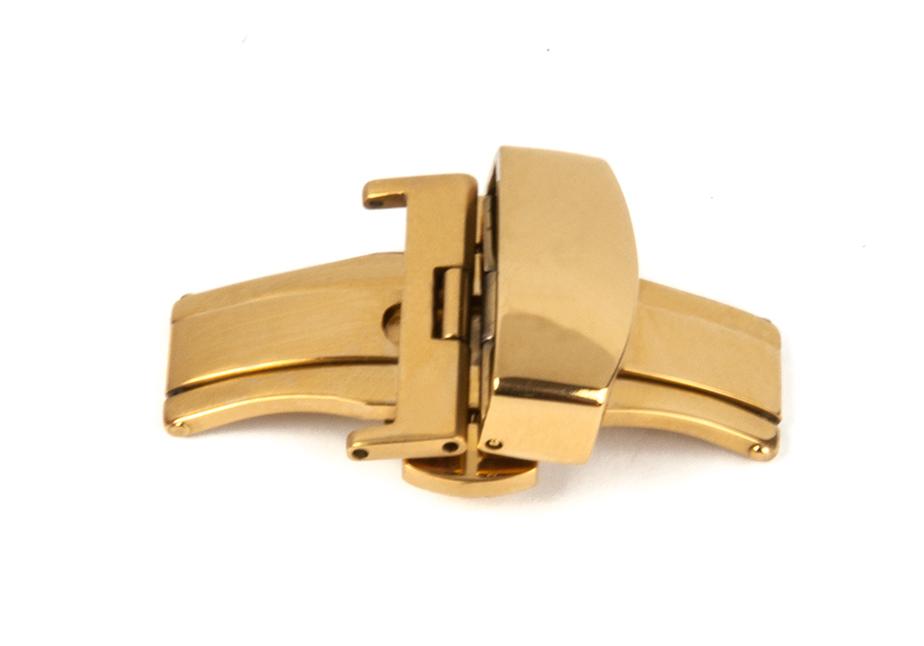 Klamra pasek automat - IP złota - 22 mm