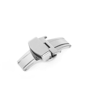 Klamra pasek przycisk - srebrna - 22 mm