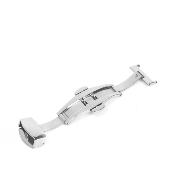 Klamra pasek przycisk - srebrna - 12 mm