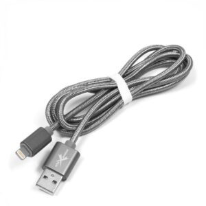 Braided cable eXtreme USB - iPhone Lightning - 120 cm - silver