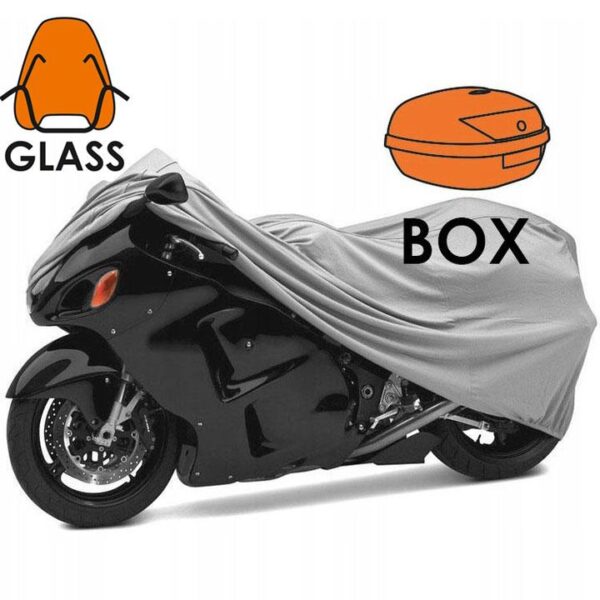 Pokrowiec na motocykl - eXtreme® Oxford 300D - rozmiar S-GLASS-BOX