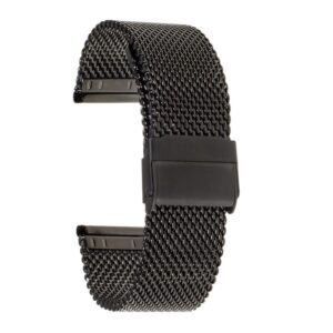 Bransoleta siatka model 8 - 24 mm - IP czarna