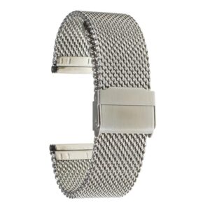 Bransoleta siatka model 8 - 24 mm - srebrna