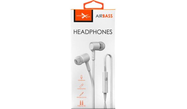 Earphones eXtreme® AIRBASS - white
