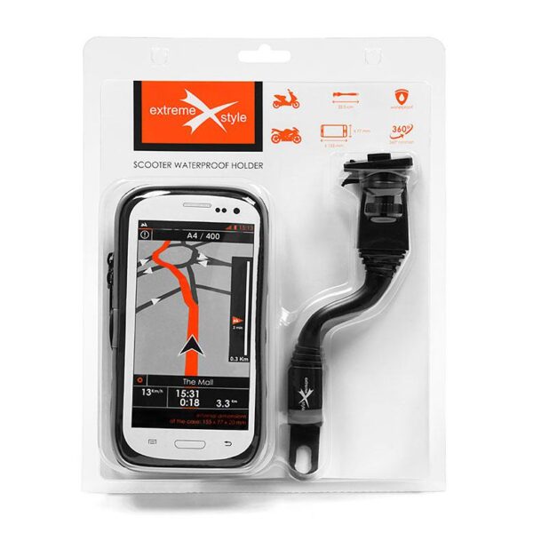 Uchwyt motocyklowy z etui na telefon - eXtreme® - typ: 155 SCOOTER-3