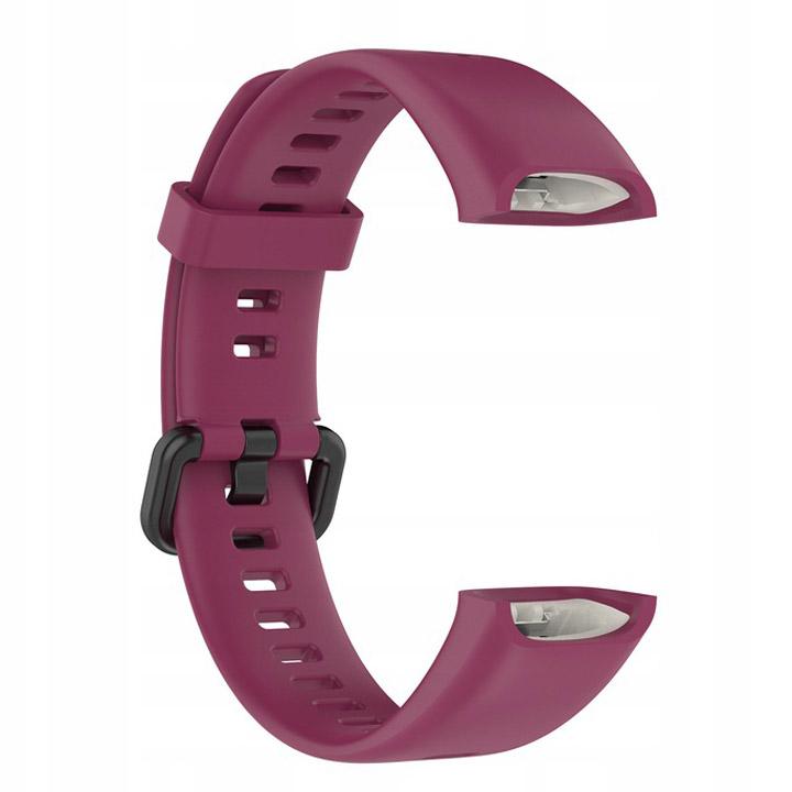 Pasek silikonowy - G01 - do Huawei Band - bordowy