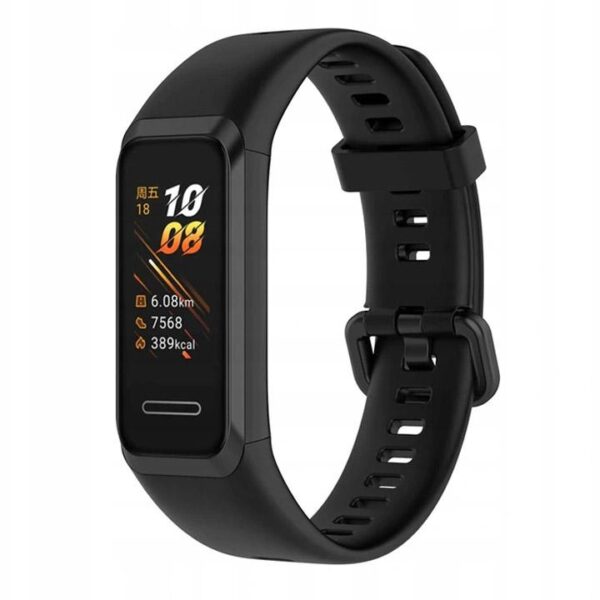 Pasek silikonowy - G01 - do Huawei Band - czarny