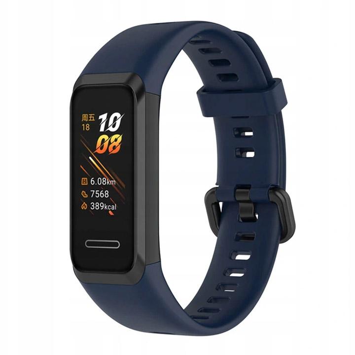 Pasek silikonowy - G01 - do Huawei Band - granatowy