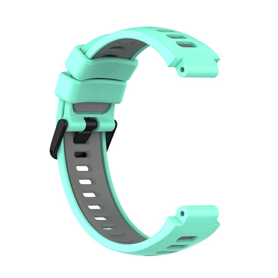 Pasek silikonowy - G02 - do Garmin - miętowo-szary