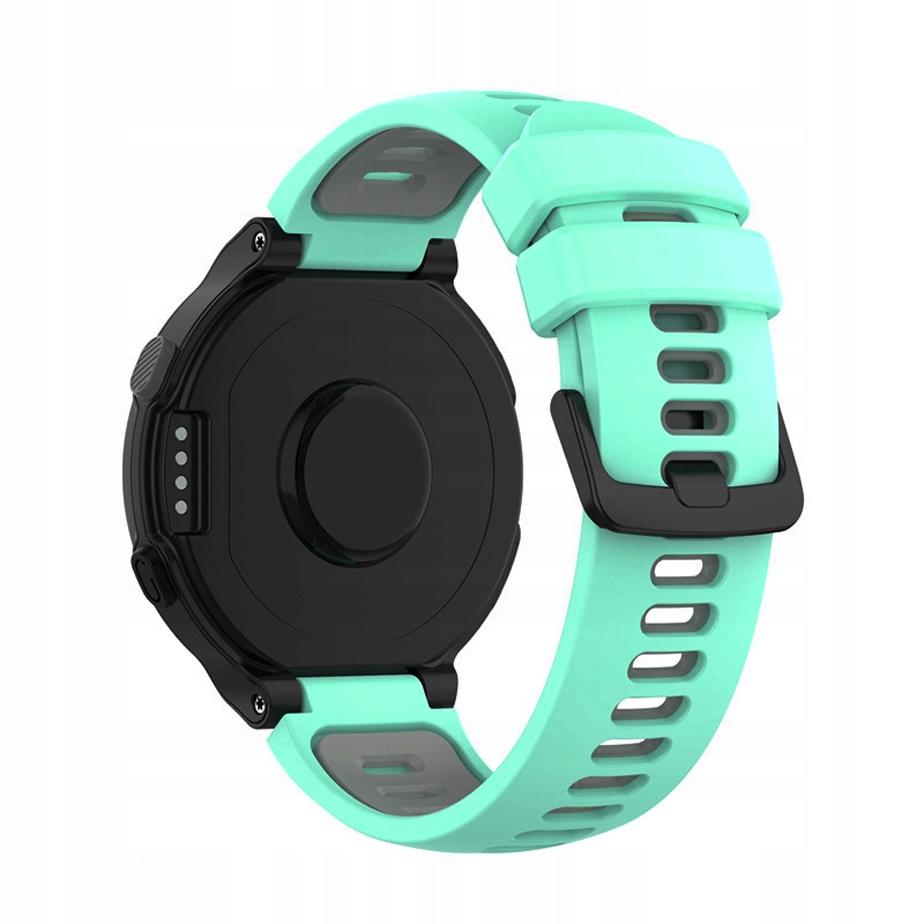 Pasek silikonowy - G02 - do Garmin - miętowo-szary