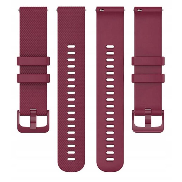 Pasek silikonowy - G04 - bordowy - 22 mm