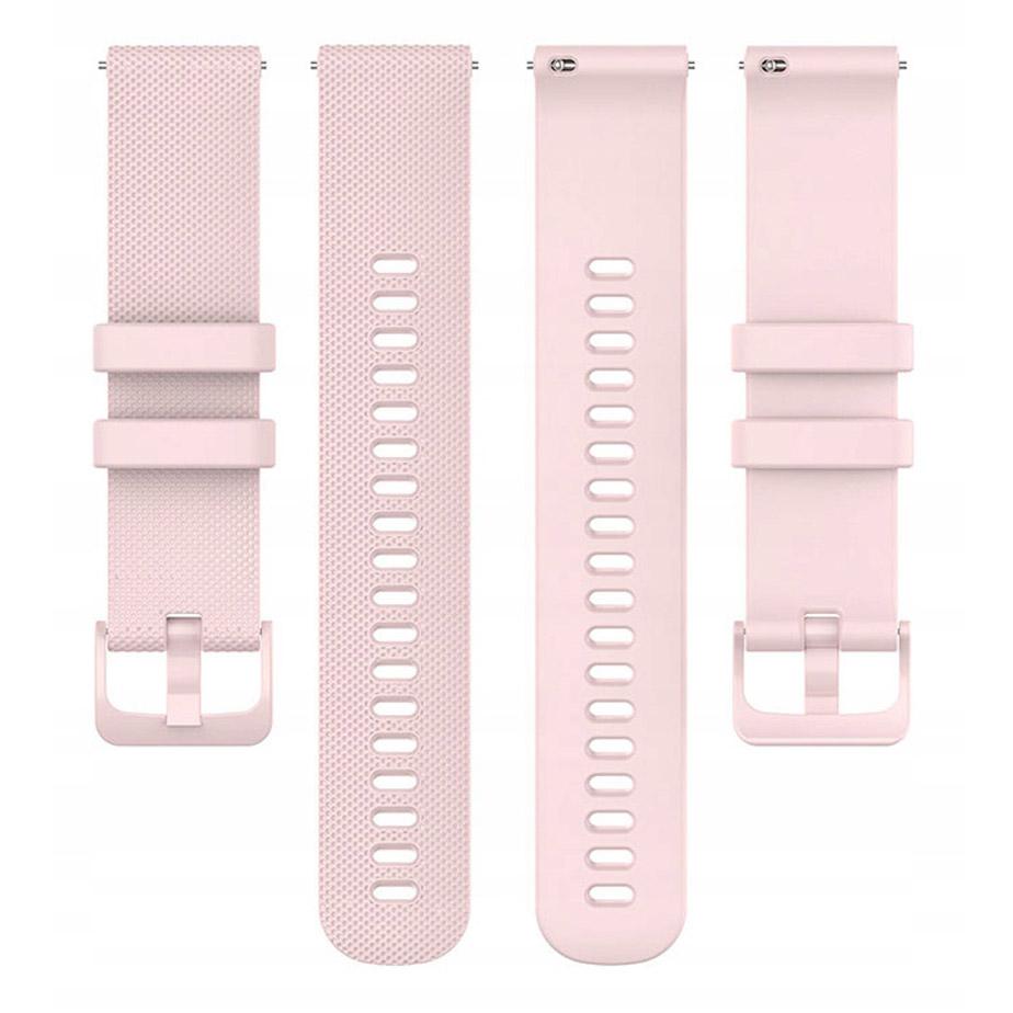 Pasek silikonowy - G04 - różowy - 20 mm