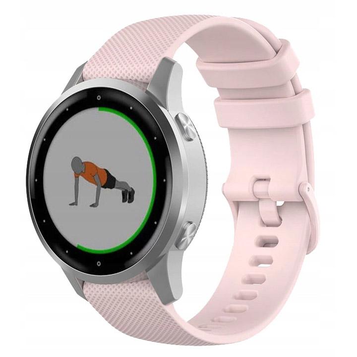 Pasek silikonowy - G04 - różowy - 20 mm