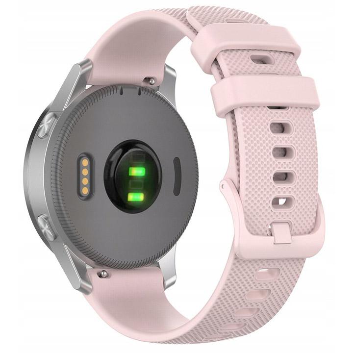 Pasek silikonowy - G04 - różowy - 20 mm