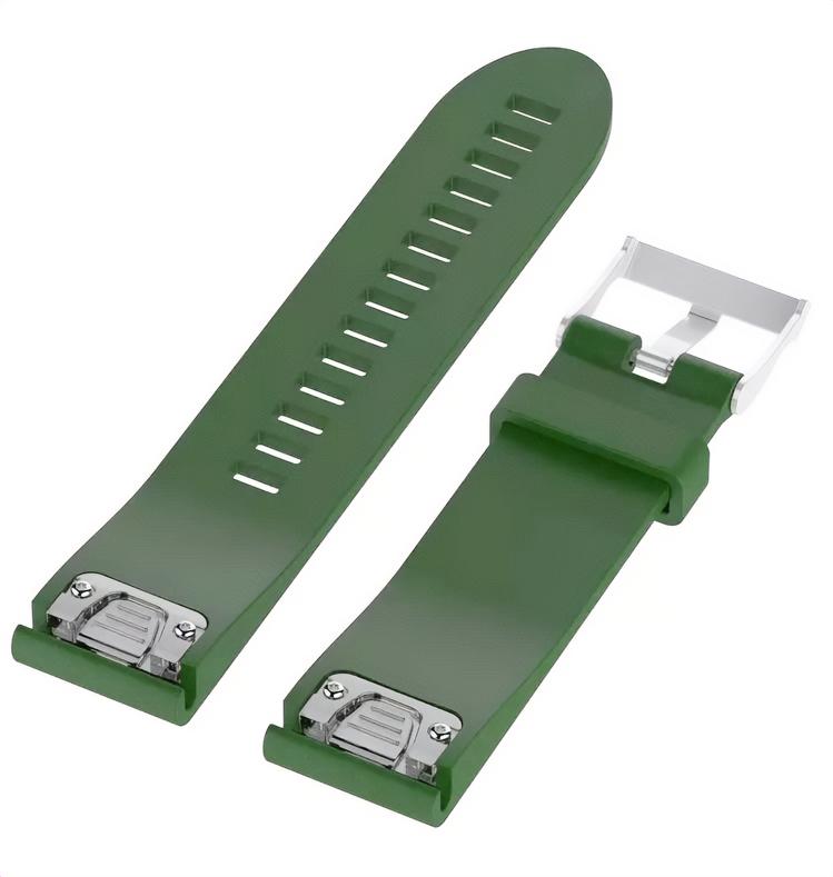 Pasek silikonowy - G05 - do Garmin - ciemnozielony - 20 mm