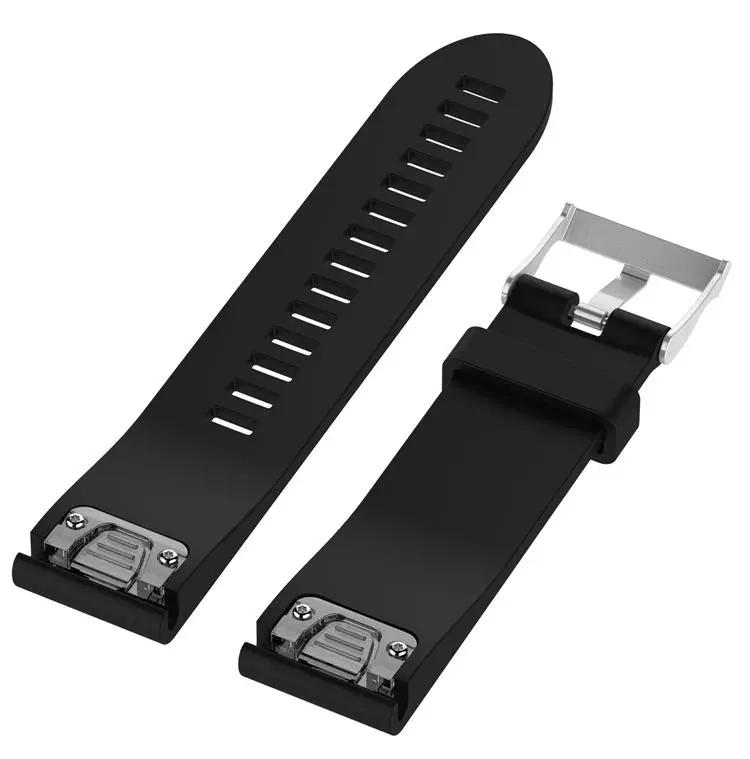 Pasek silikonowy - G05 - do Garmin - czarny - 20 mm