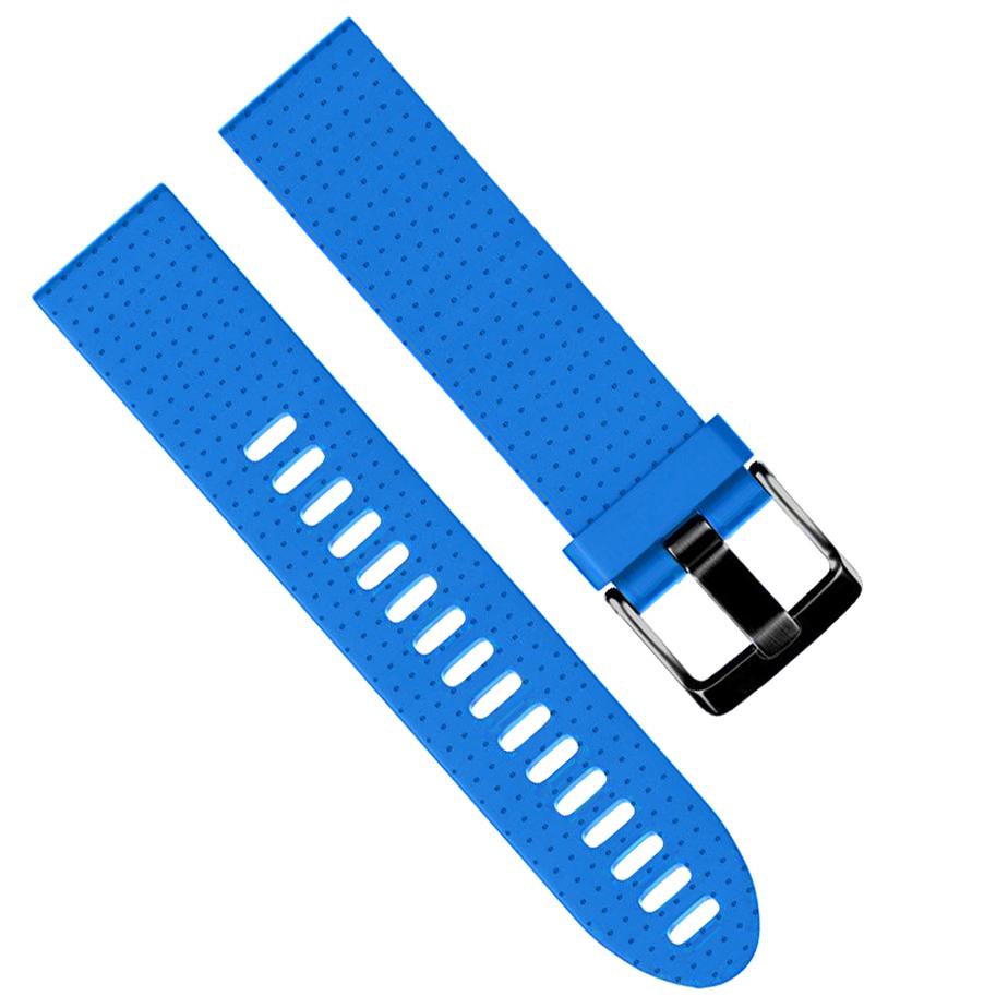 Pasek silikonowy - G07 - do Garmin - jasnoniebieski - 20 mm