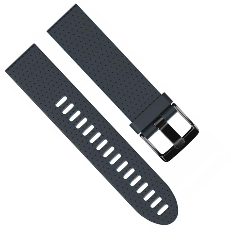 Pasek silikonowy - G07 - do Garmin - szaroniebieski - 20 mm