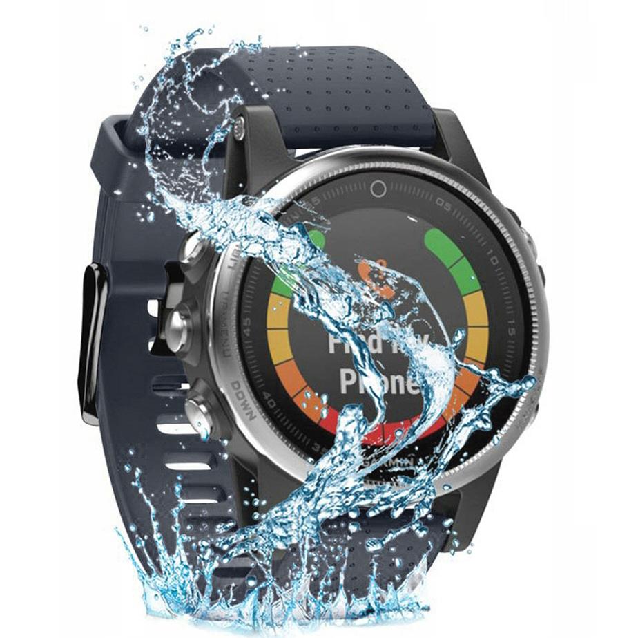 Pasek silikonowy - G07 - do Garmin - szaroniebieski - 20 mm