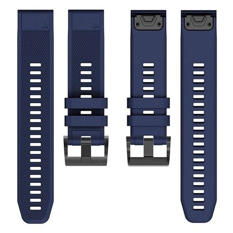 Pasek silikonowy - G09 - do Garmin - granatowy - 22 mm