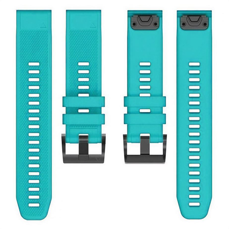 Pasek silikonowy - G09 - do Garmin - turkusowy - 22 mm