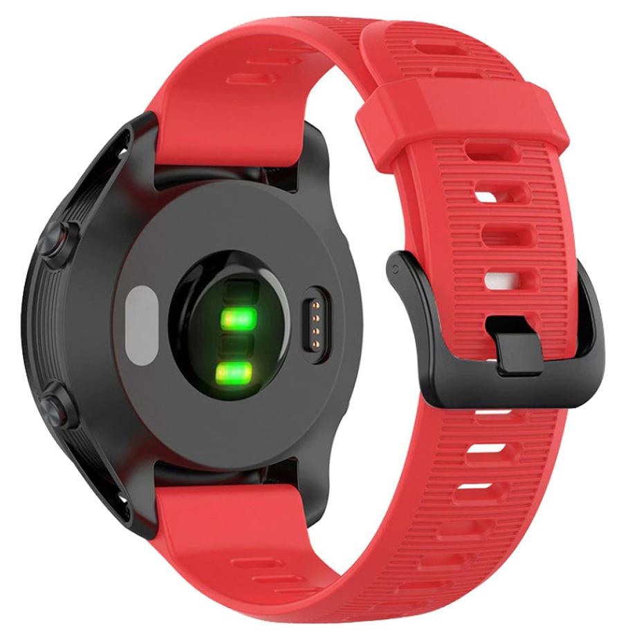 Pasek silikonowy - G10 - do Garmin - czerwony - 22 mm